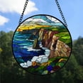 thumbnail image 2 of Home Decor Christmas Gift - Ireland Stained Glass Hanging Ornament - Merry & Bright Xmas Tree Decor, Holiday Gift for Family & Friends, 2 of 3