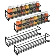 Uoune Spice Rack, Storage Organizer for Kitchen, Cabinet, Pantry or Wall mount