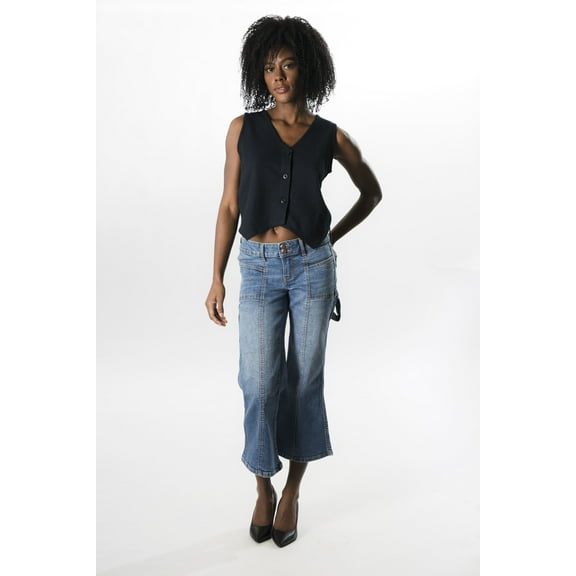 Wide-Leg Baggy Carpenter Capri