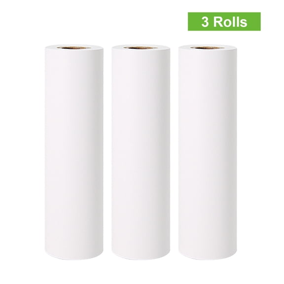 Thermal Paper,White Non-adhesive Thermal Portable Thermal Printer L3 Portable Thermal 30mm White Non-adhesive 10-years Paper L3 Roll 10-years Paper Thermal Paper Printer 3 Rolls * 30mm White