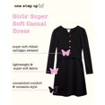 thumbnail image 2 of One Step Up Girls' Dress Set - 2 Piece Super Soft Ribbed Cardigan Sweater and Casual Dress (7-12), 2 of 7