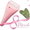 thumbnail image 2 of Herramientas Faciales BAIMEI Rodillo de Hielo de Crioterapia y Gua Sha Rosa, 2 of 9