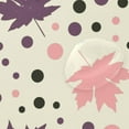 thumbnail image 4 of Coolnut Maple Polka Dots Bathroom Waterproof Shower Curtain Set, 60"X72" Bathtub Curtain with 12 Hooks for Bathroom Decor,Hotel,Room, 4 of 6