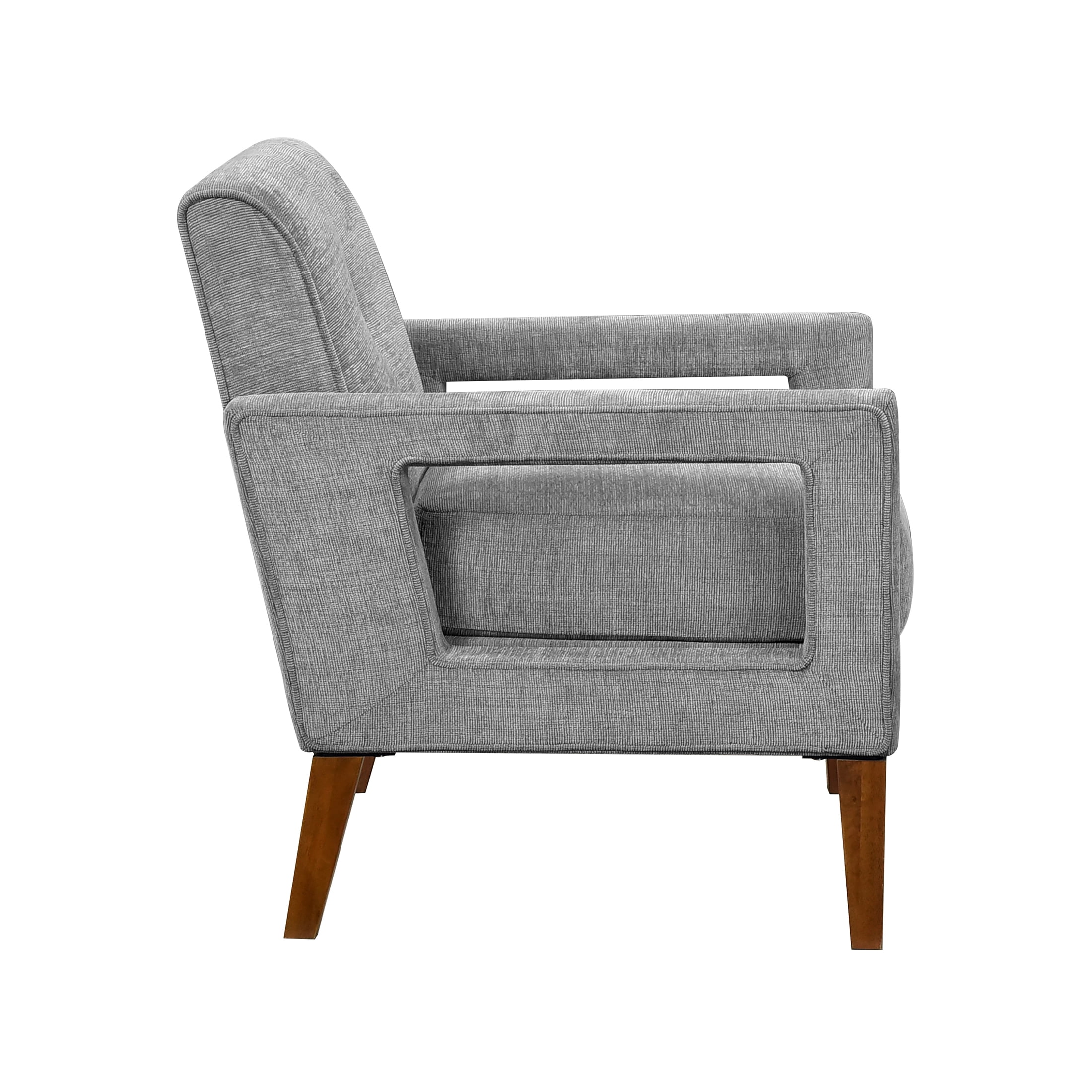 OakvillePark Vanton Chenille Accent Chair, Gray