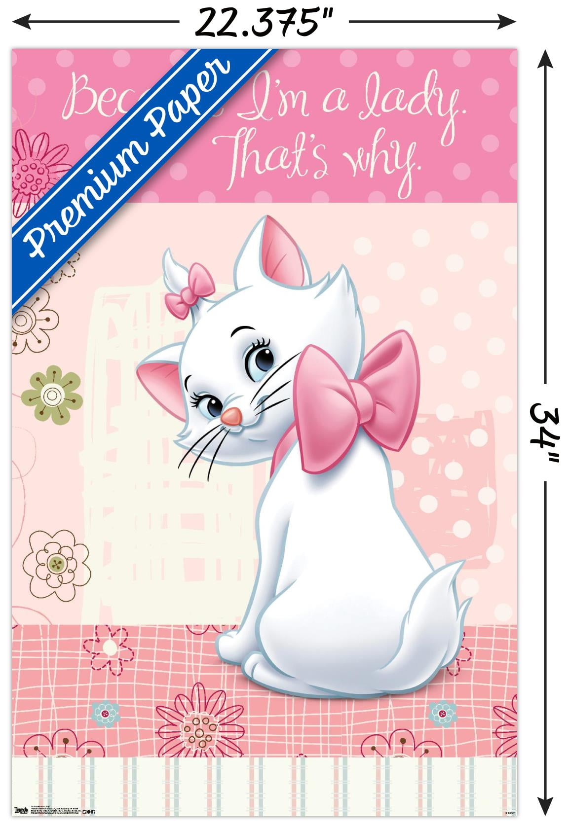 Disney The Aristocats - Marie - I'm A Lady Wall Poster, 22.375" x 34"