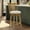 Ivory, variant on Armen living Isla 26 in. Putty Brown Counter Height Rubberwood Swivel Barstool with Cream Fabric Seat