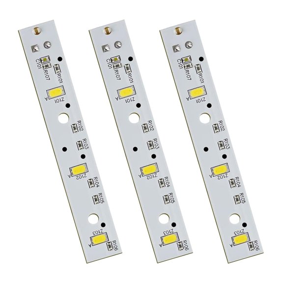 lanema Pack of 3 WR55X26671 Led Light Board Quick Fixing for Freezers Refrigerators