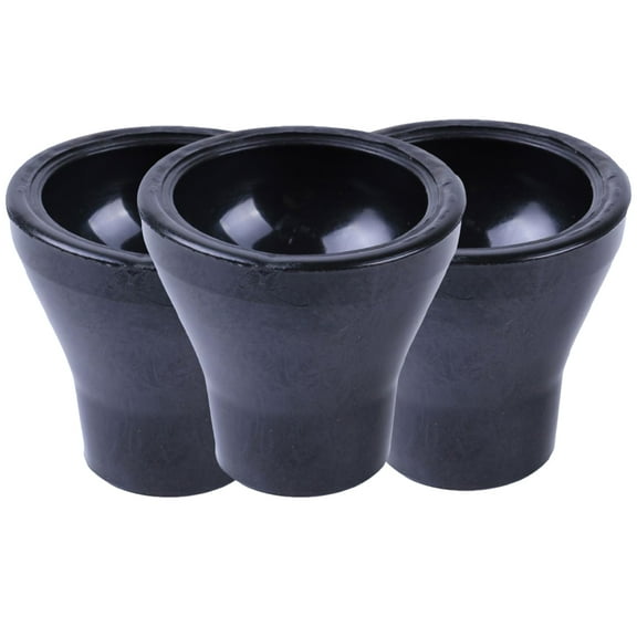 LEORX 3Set Golf Ball Pickup Tool for Putter Golfs Ball Picker Cups Rubber Black