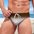 thumbnail image 2 of Mens Swim Briefs Bikini Quick Dry Underwear Drawstring Sport Swimsuit Breathable Beach Soft Thong Underwear E XXL, 2 of 5