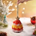thumbnail image 3 of Adorno navideño de peluche tejido con estrellas en la parte superior, pieza decorativa festiva y encantadora., 3 of 5