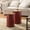 Red, variant on Rustic End Table Set of 2, Farmhouse Galvanized Metal Barrel Ottoman Storage Stool with Round Wood Lid for Living Room Furniture, Distressed White