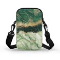 thumbnail image 2 of HELLHERO Lapis Lazuli Grain Cross Body Purse Polyester with Zipper Closed Messenger Bag for Casual Use, 2 of 4