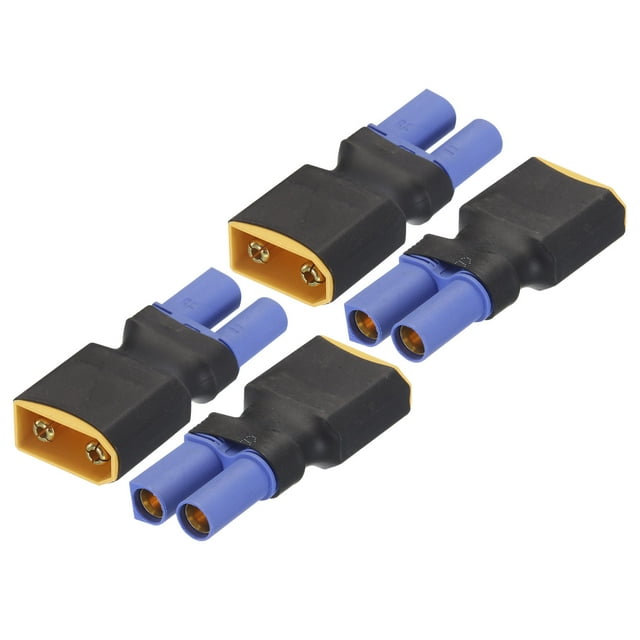 Unique Bargains XT90 Male to EC5 Female Connector Adapter RC/RC LiPo Battery Converter 4pcs