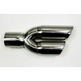 thumbnail image 2 of Exhaust Tip 2.50" Inlet 3.00" Outlet 13.00" long WDWDRS30013-250-HP-SS Dual Round Slant Polished 304 Stainless Wesdon Exhaust Tip, 2 of 8