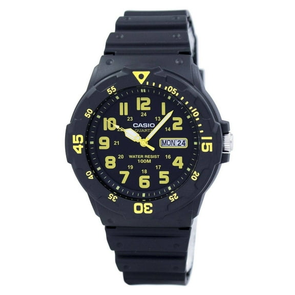 Casio Men’s Black Watch with Yellow Markers - MRW-200H-9BV