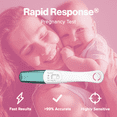 thumbnail image 2 of Rapid Response® Pregnancy Test - Results in 3 Minutes, Early Detection, Test 6 Days Sooner (3 Tests), 2 of 7
