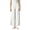 White, variant on Women's Ballet Dance Wide Leg Pants Elastic Waist Side Slit Loose Fit Elegant Practice Trousers,M