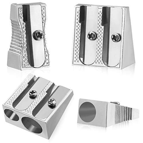 Metal Pencil Sharpener,4PCS Pencil Sharpener Handheld, Pencil Sharpener