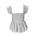 thumbnail image 3 of StyleKeepers Women's Neiman Marcus Sleeveless Peplum Top, White, XS, 3 of 3