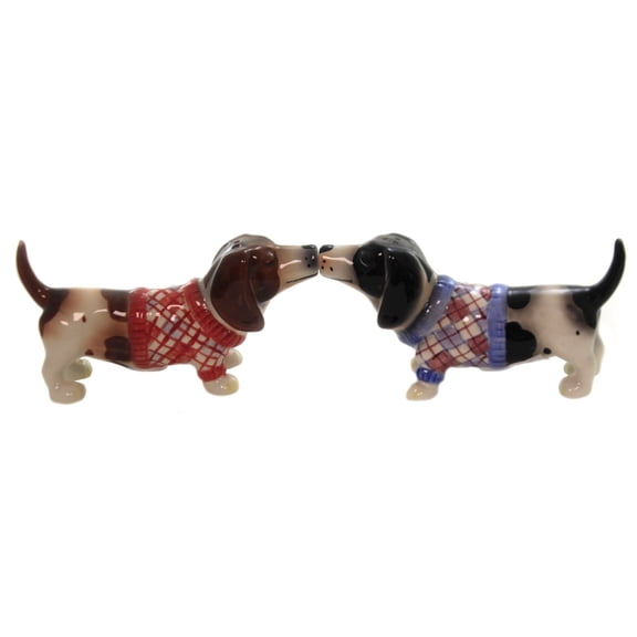 Pacific Giftware Dog Magnetic Salt and Pepper Shaker Set, 3.8 x 2 x 2.5 inches, Multicolor