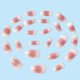 thumbnail image 2 of 24 Pcs Peach Pink Smudge Fake Nails, Gel Nail Kit, 2 of 4
