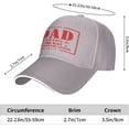 thumbnail image 6 of Dad Est 2024 Hat Gifts for Dad Cap New Dad Gifts Father's Day Hat Women Men Baseball Cap Funny Gifts Trucker Hat, 6 of 8