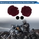 thumbnail image 2 of Accesorios de Casco de Motocicleta Decoración Orejas de Oso Redondas para Cascos de Motocicleta Bicicleta Esquí Rojo Vino Pegatina 1 Juego, 2 of 6