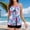 #570-Pink, variant on Wowcloth Tankini Swimsuit for Woman, Printed with Built-in Bra, Wirefree Loose Fit and Drawstring for Beach, Pool and Vacation