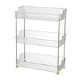 thumbnail image 3 of Organizador de encimera de baño, soporte para cosméticos, estante multiusos, organizador de maquillaje para tocador, lápiz labial, mostrador de baño 3 niveles, 3 of 7