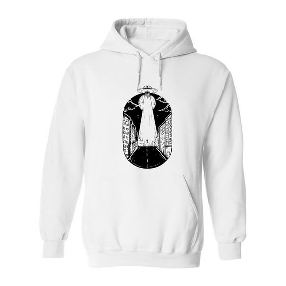 Abduction In The City Design Hoodie Men -Image by Shutterstock, Male Large