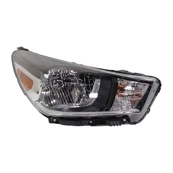 Headlight Compatible with 2018-2022 Kia Rio Right Passenger Halogen With bulb(s)