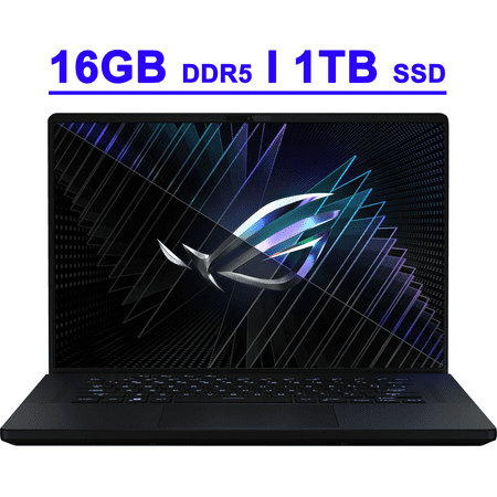 Asus Flagship ROG Zephyrus M16 Gaming Laptop 16" QHD+ 240Hz 3ms DCI-P3 100% 13th Gen Intel 14-core i9-13900H 16GB DDR5 1TB SSD GeForce RTX 4070 8GB Graphic Backlit Thunderbolt Win11 Black