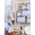 thumbnail image 2 of Spring Easter Kitchen Dish Towels for Drying Dishes Set of 3, Bunny Botanical Flowers Leaves Purple Check Waffle Weave Microfiber Hand Tea Bathroom Towels Quick Dry & Absorbent Towel 15.7x23.6, 2 of 7