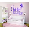 thumbnail image 1 of Custom Wall Decal : Girls Only No Boys Allowed (Except Dad) Bedroom Teen Baby 16x24", 1 of 1