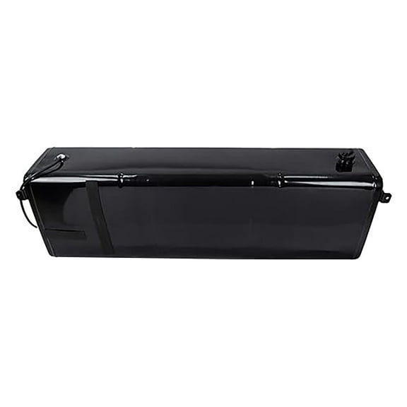 Forcecar Rectangular Gallon Auxiliary Fuel Transfer Tank Metal Black