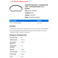 thumbnail image 2 of Camshaft Timing Belt - Compatible with 1987 - 1993 Mazda B2200 2.2L 4-Cylinder 1988 1989 1990 1991 1992, 2 of 2