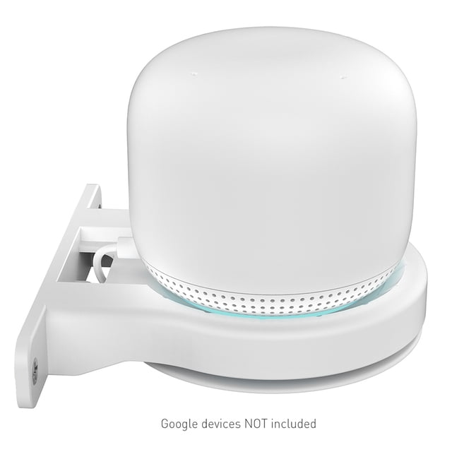 Soporte de pared Para altavoz inteligente Para enrutador inalámbrico Google Nest WiFi Ndcxsfigh Blanco