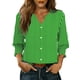 thumbnail image 3 of TaTaai Women's Fashion Spring And Summer Button Up Cardigan 3/4 Quarter Sleeve Jacket V-neck Top/shirt Gift, 3 of 6