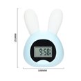 thumbnail image 3 of Reloj despertador con luz para niños Lindo, despertador de conejo Reloj USB LED Despertador Despertador Creativo Conejo lámpara de noche con luz despertador, despertador digital silencioso con función de repetición Zhivalor OTTO-LD-2035772-2, 3 of 6