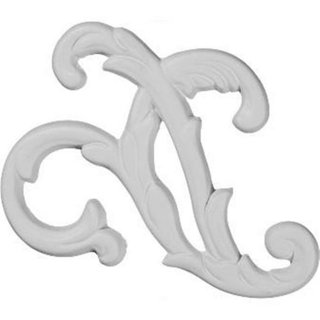 Ekena Millwork ONL07X02OD-L 7.75 Po H X 2.75 Po L accent Architectural - Odessa Scroll Onlay, Gauche