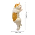 thumbnail image 4 of Kearding Simulación peluda gato colgante TV gato colgante adornos creativos figuritas regalos para el jardín del hogar lindo gato de peluche de juguete Decoración del hogar No. 4 Kearding HA046753-04, 4 of 6