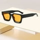 thumbnail image 3 of Gafas de sol cuadradas para hombre y mujer, gafas de sol rectangulares gruesas de moda, estilo de diseño., 3 of 4