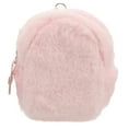 thumbnail image 6 of Small Bag Cute Plush Fluffy Mini Backpack Keychain Purse Pink, 6 of 8