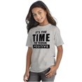 thumbnail image 3 of Time Think Cute Optimistic Gym Crewneck T Shirts Boy Girl Teen Brisco Brands L, 3 of 5