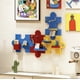 thumbnail image 1 of Interlocking Pegboard Wall Mount Storage Panel Modular Plastic Organizer for Bathroom Dorm Desk 1-Pack, 1 of 6