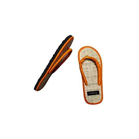 

Quickkshop Natural Korai Grass Mat Eco-friendly Slippers For Women & Girl | Osho Slippers Stylish Comfortable Lightweight (Orange numeric_7)