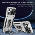 thumbnail image 5 of ShellTech for iPhone 13 Pro Max Case with Slide Camera Cover,Military Grade Protection Case Shockproof Ring Kickstand Cover for iPhone 13 Pro Max ,Silver, 5 of 10