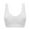 White, variant on Plus-Size Women Seamless Padded Wireless Yoga Sports Bra