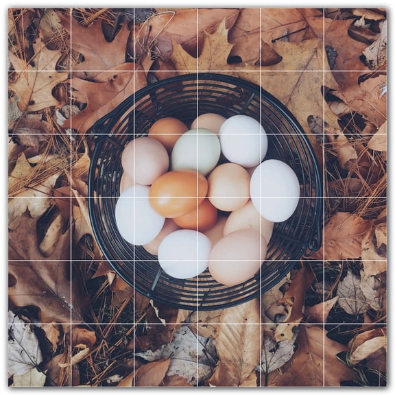 Picture-Tiles.com: Farm Ceramic Tile Wall Mural WAL500571-66L. 48"W x 48"H using (36) 8" x 8" Ceramic Tiles-Satin Finish