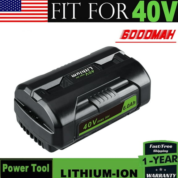 For Ryobi 36V（40Vmax) Battery 6000mAh Li-ion OP4040 OP4026 OP4030 OP4050 OP4060A OP4040A1 RBL4020